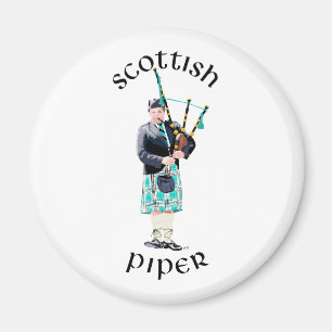 Schotse Piper - Turquoise Magneet