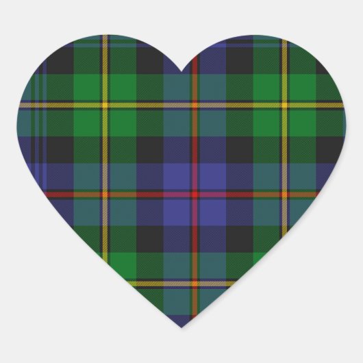 Schotse Plaid, Baillie Wm. Wilson, Hart Sticker (Voorkant)