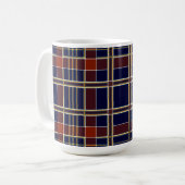 Schotse plaid koffiemok (Voorkant links)