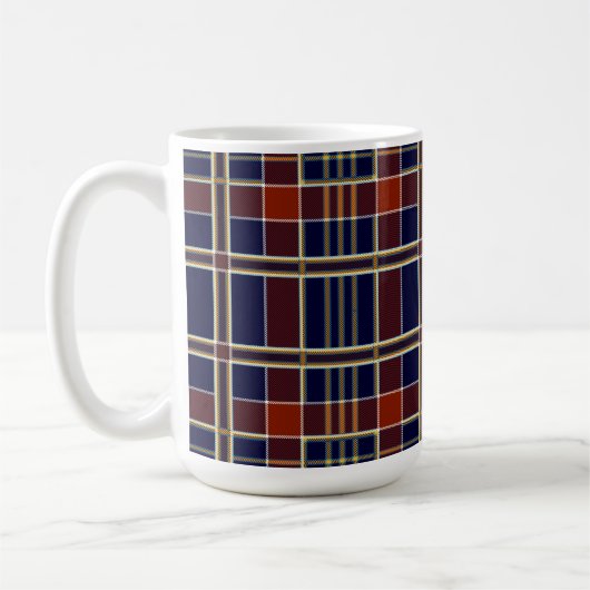 Schotse plaid koffiemok (Links)