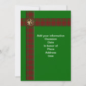 Schotse plaid leeuw Uitnodiging (Voorkant)