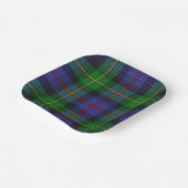 Schotse Plaid Papieren Bordje (Gebogen)