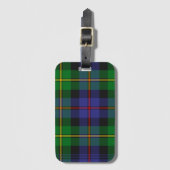 Schotse plaid patroon bagagelabel (Voorkant (verticaal))