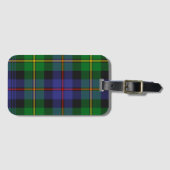 Schotse plaid patroon bagagelabel (Voorkant (horizontaal))
