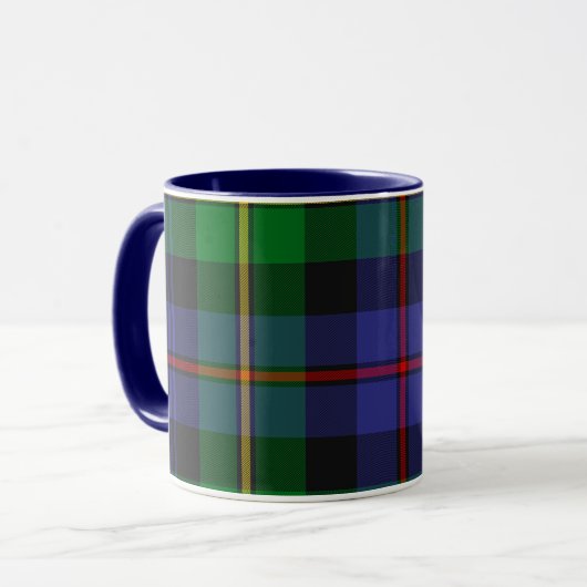 Schotse plaid patroon mok (Voorkant links)