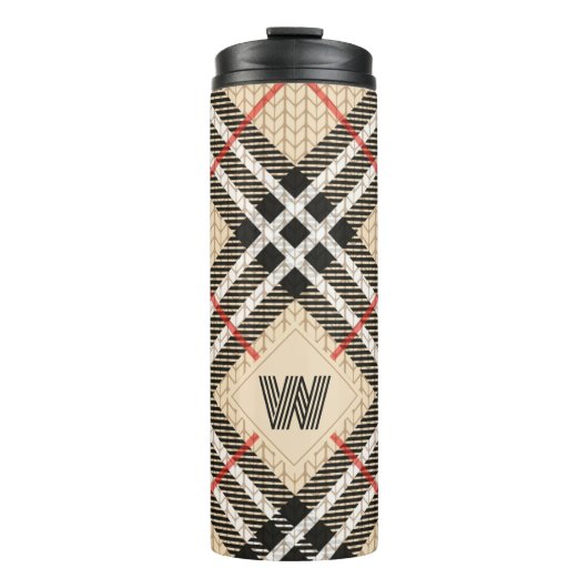 Schotse Plaid Thermosbeker (Voorkant)