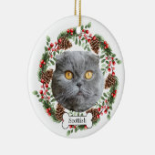 Schotse plooikat keramisch ornament (Rechts)