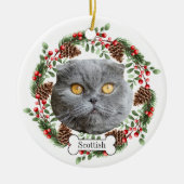 Schotse plooikat keramisch ornament (Voorkant)