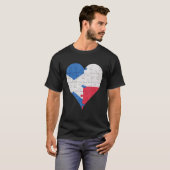 Schotse Poolse vlag hart T-shirt (Voorkant volledig)
