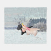 Schotse Puppies Fleece Deken (Voorkant (Horizontaal))