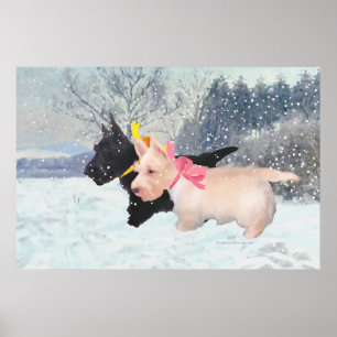 Schotse Puppies Poster