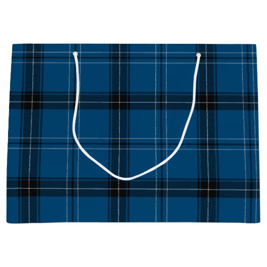 Schotse Ramsay Blue Tartan Groot Cadeauzakje (Voorkant)