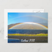 Schotse regenboog briefkaart (Voorkant / Achterkant)