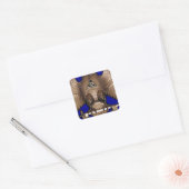 Schotse Rite 32 graden Royal Blue Vierkante Sticker (Envelop)