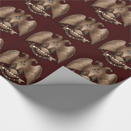 Schotse Rite Rood van Eagle van de Metselaar van Cadeaupapier (Hoek)