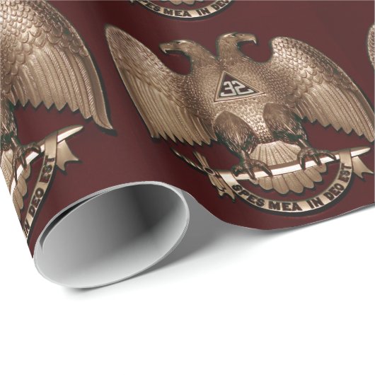 Schotse Rite Rood van Eagle van de Metselaar van Cadeaupapier (Rol Hoek)