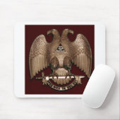 Schotse Rite Rood van Eagle van de Metselaar van Muismat (Met muis)