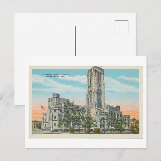 Schotse Ritekathedraal, Indianapolis Briefkaart (Voorkant / Achterkant)