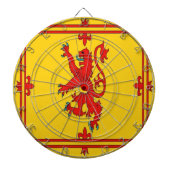 Schotse rode leeuwerige vlag dartbord (Voorkant)