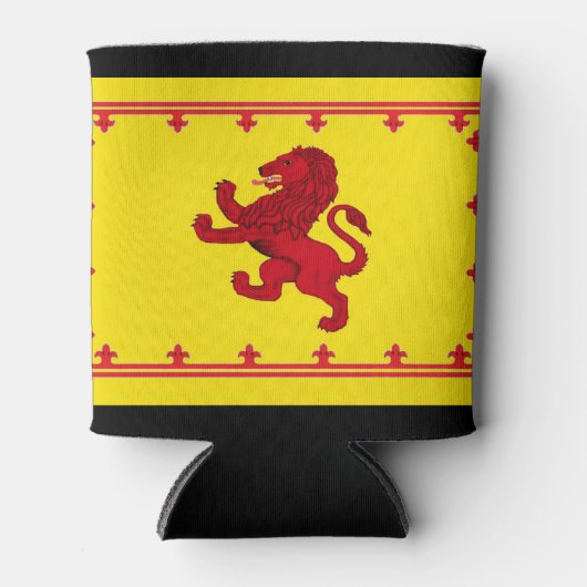 Schotse rode Rampant leeuw Blikjeskoeler (Voorkant)