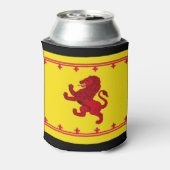 Schotse rode Rampant leeuw Blikjeskoeler (Blikje Achterkant)