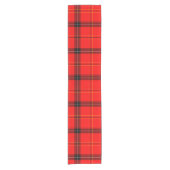 Schotse Rode Tartan Korte Tafelloper (Voorkant)