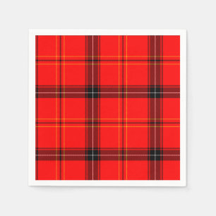 Schotse Rode Tartan Servetten