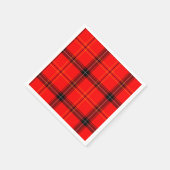 Schotse Rode Tartan Servetten (Hoek)