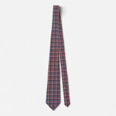 Schotse Rood Bourgondië Tartan Stropdas (Voorkant)