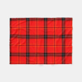 Schotse Rood Tartan Fleece Deken (Voorkant (Horizontaal))