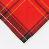 Schotse Rood Tartan Fleece Deken (Hoek)