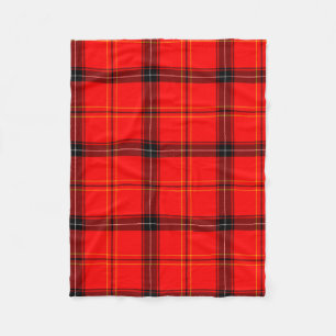Schotse Rood Tartan Fleece Deken