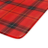 Schotse Rood Tartan Snijplank (Hoek)