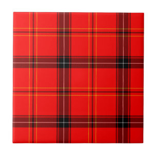 Schotse Rood Tartan Tegeltje