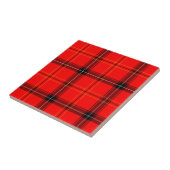 Schotse Rood Tartan Tegeltje (Zijkant)
