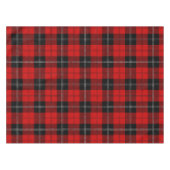 Schotse Rood-Zwarte Tartan Tafelkleed (Voorkant (Horizontaal))