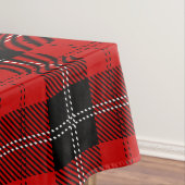 Schotse Rood-Zwarte Tartan Tafelkleed (Voorbeeld)