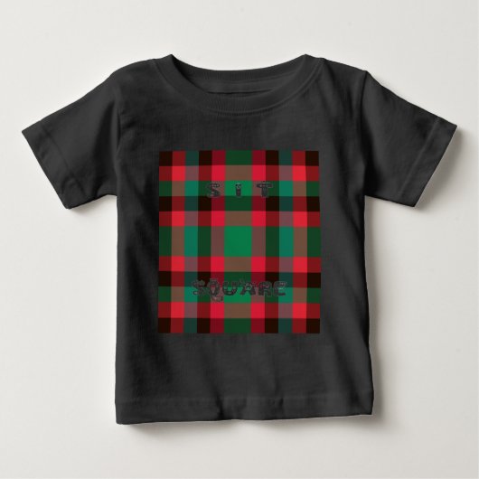 Schotse Royal Checkered Tartan Plaid met tekst (Voorkant)