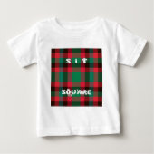Schotse Royal Checkered Tartan Plaid met tekst (Voorkant)