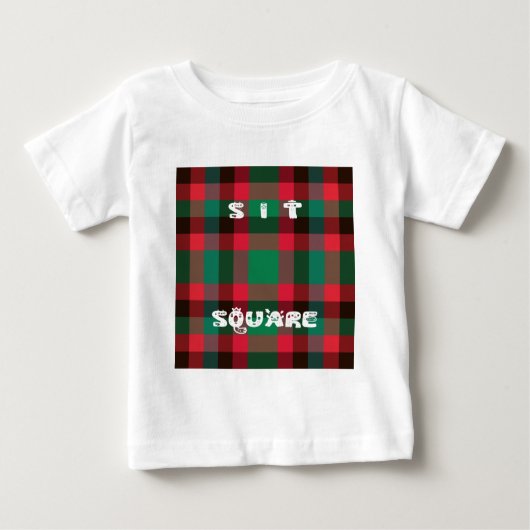 Schotse Royal Checkered Tartan Plaid met tekst (Voorkant)