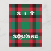 Schotse Royal Checkered Tartan Plaid met tekst Briefkaart (Voorkant)