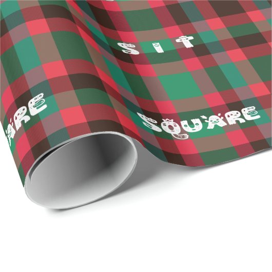 Schotse Royal Checkered Tartan Plaid met tekst Cadeaupapier (Rol Hoek)