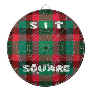 Schotse Royal Checkered Tartan Plaid met tekst Dartbord