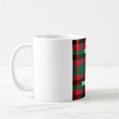 Schotse Royal Checkered Tartan Plaid met tekst Koffiemok (Links)