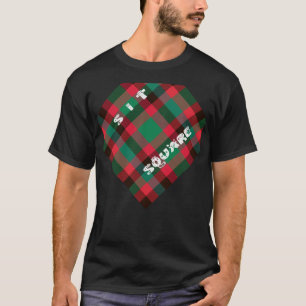 Schotse Royal Checkered Tartan Plaid met tekst T-shirt
