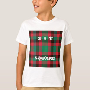 Schotse Royal Checkered Tartan Plaid met tekst T-shirt