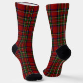 Schotse Royal Stewart Tartan Sokken (Gebogen)