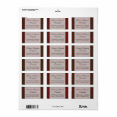 Schotse Royal Stuart Tartan Retouradreslabel Etiket (Full Sheet)