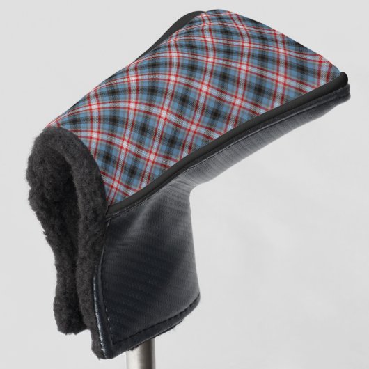 Schotse ruit golfheadcover (3/4 voorkant)