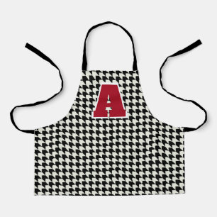 Schotse ruit monogram schort